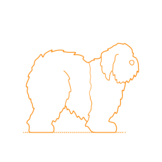 Animals Dogs Old English Sheepdog Stencil Svg Design File, Free Vectors File